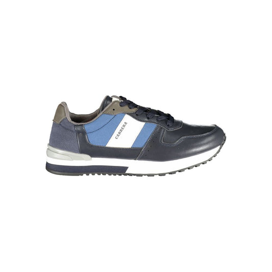 Blauwe polyester sneaker