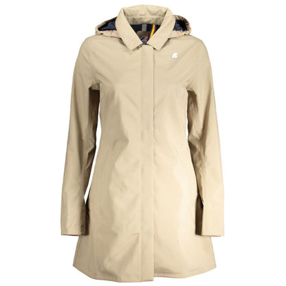 Beige Polyester Jackets & Coat