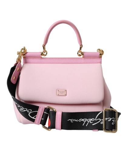 Pink SICILY Neoprene Top Handle Shoulder Satchel Bag