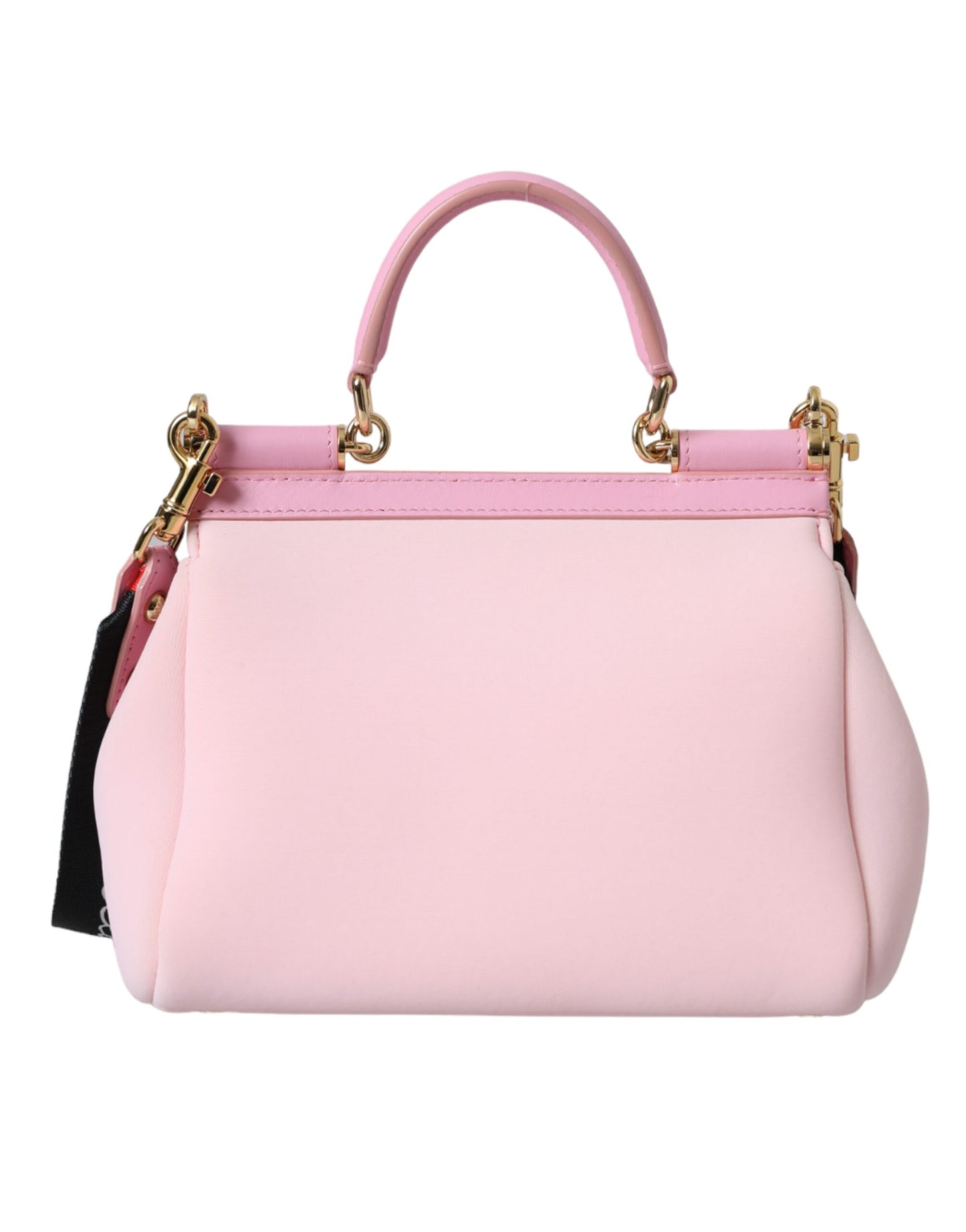 Pink SICILY Neoprene Top Handle Shoulder Satchel Bag