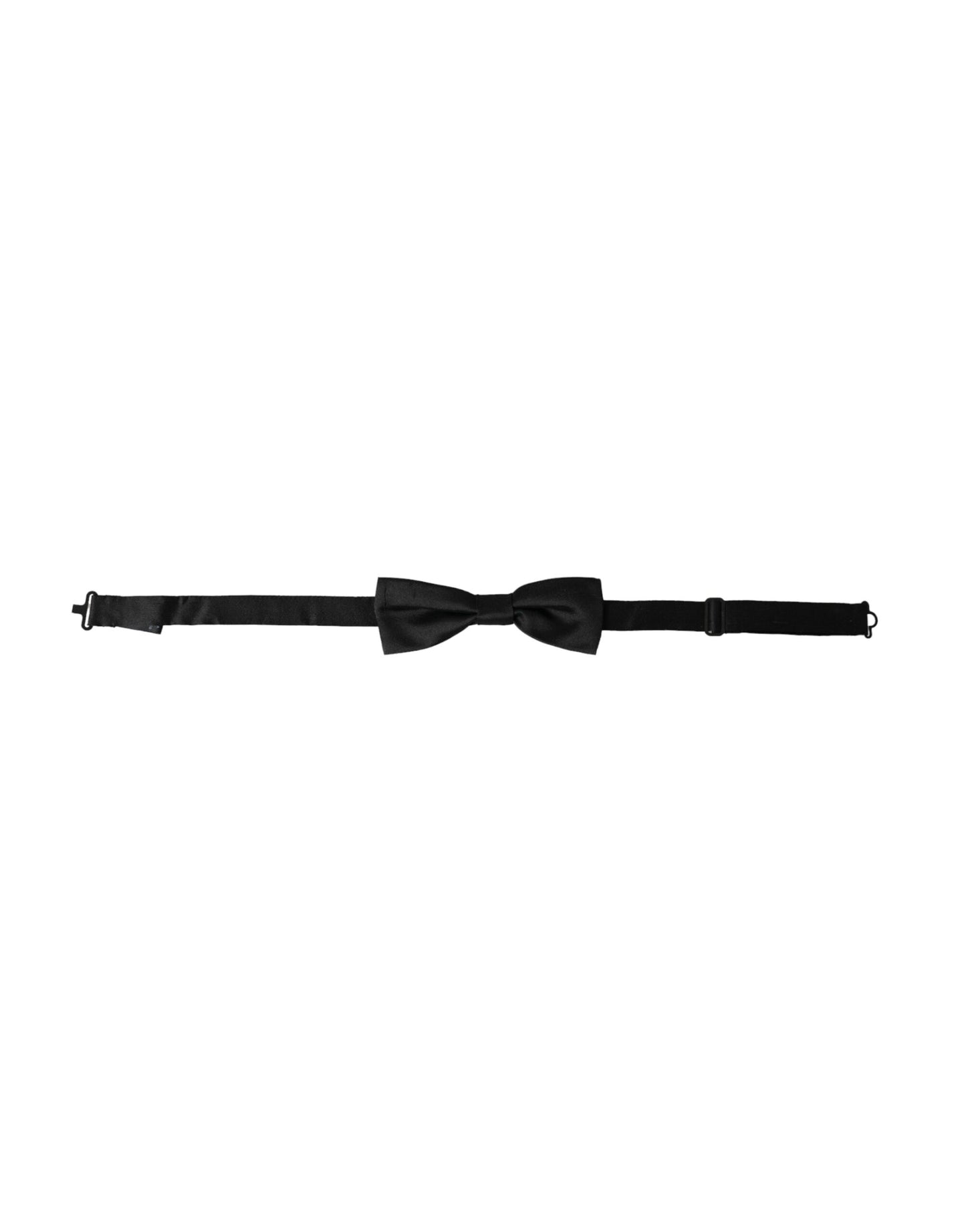 Black Silk Adjustable Neck Men Bow Tie