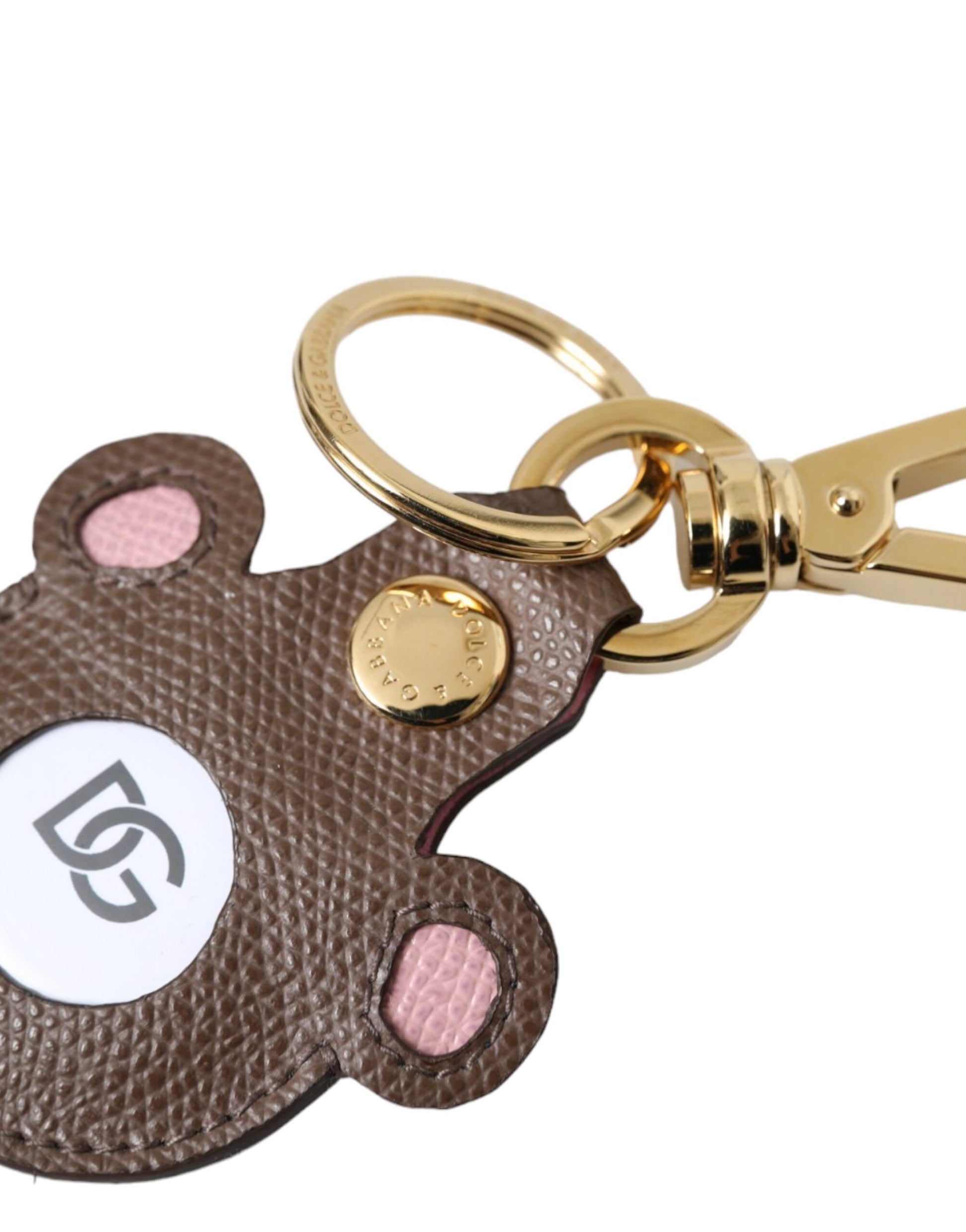 Multicolor Dauphine Calfskin DG Logo Keyring Keychain