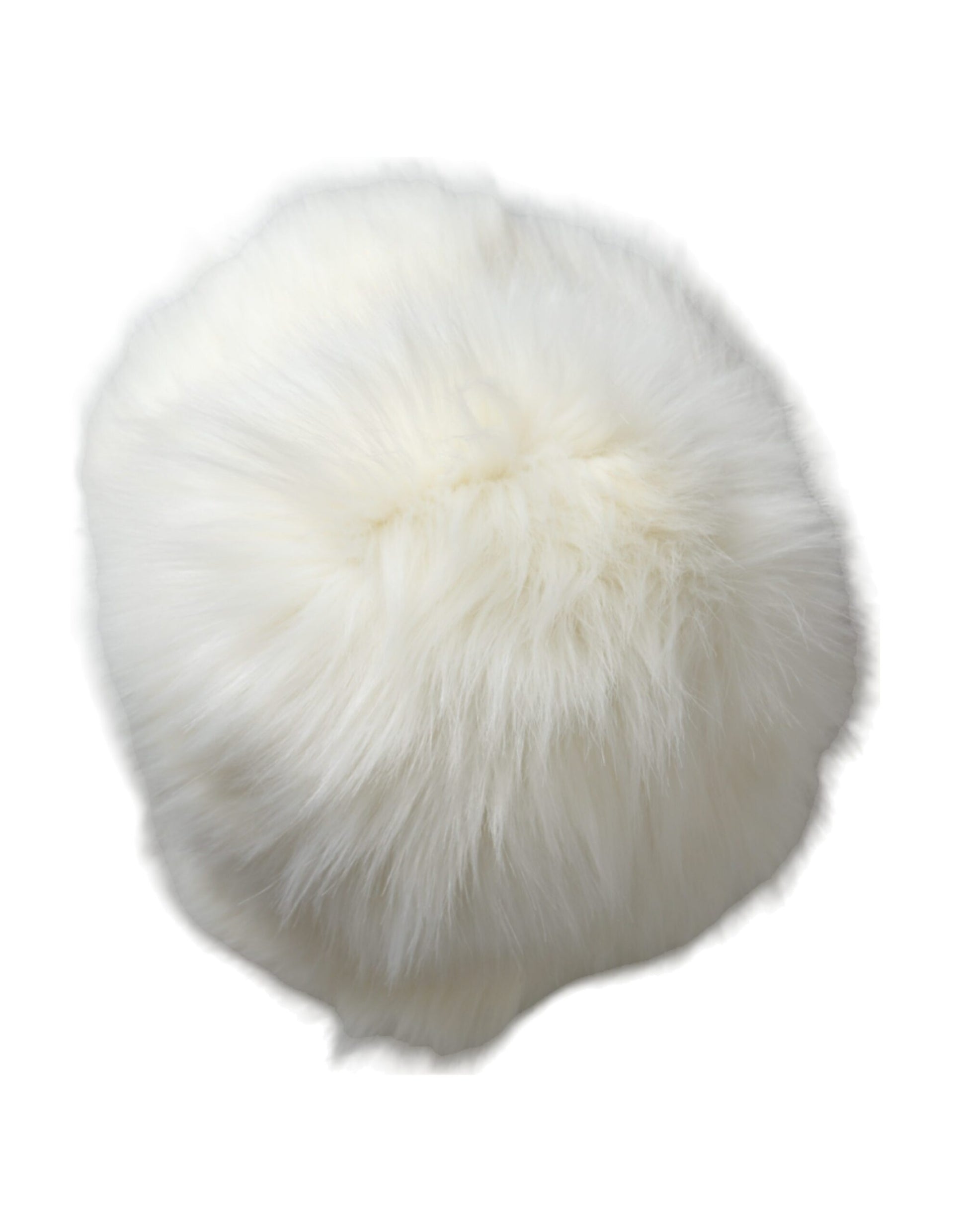 White Acrylic Fur Womens Bucket Hat