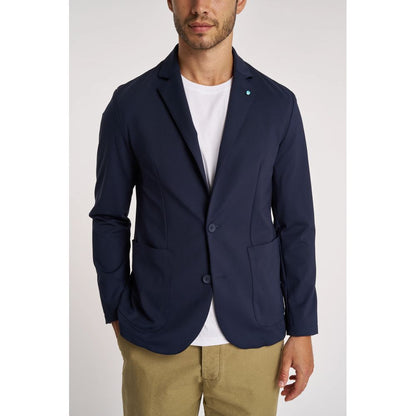 Blue Polyester Jacket