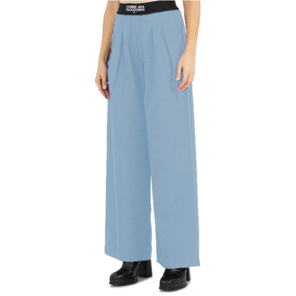 Light Blue Polyester Jeans & Pant