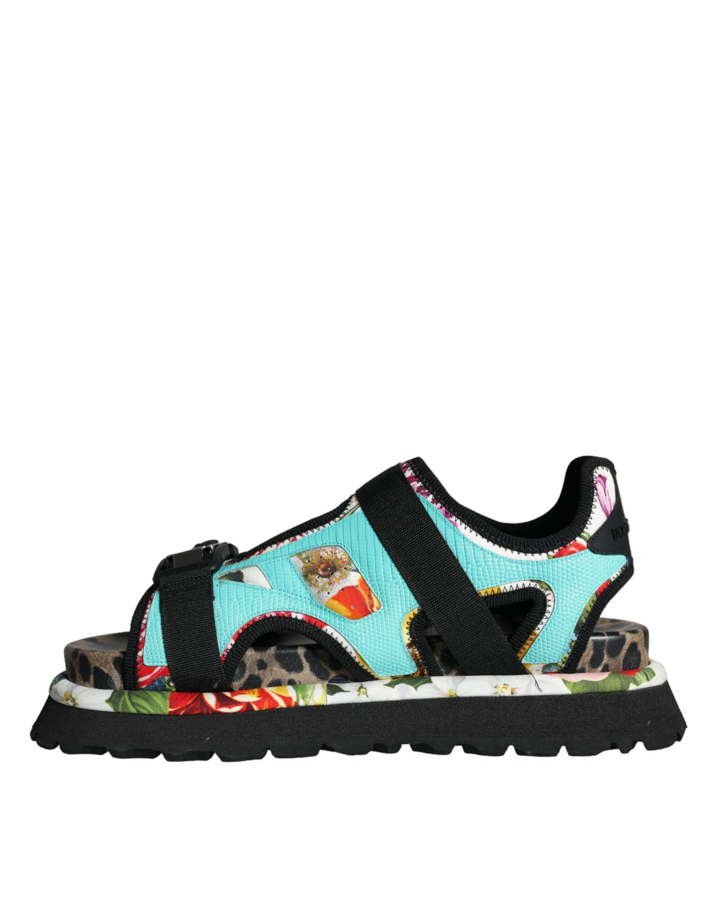 Multicolor Patchwork Slides Sandals Men Shoes