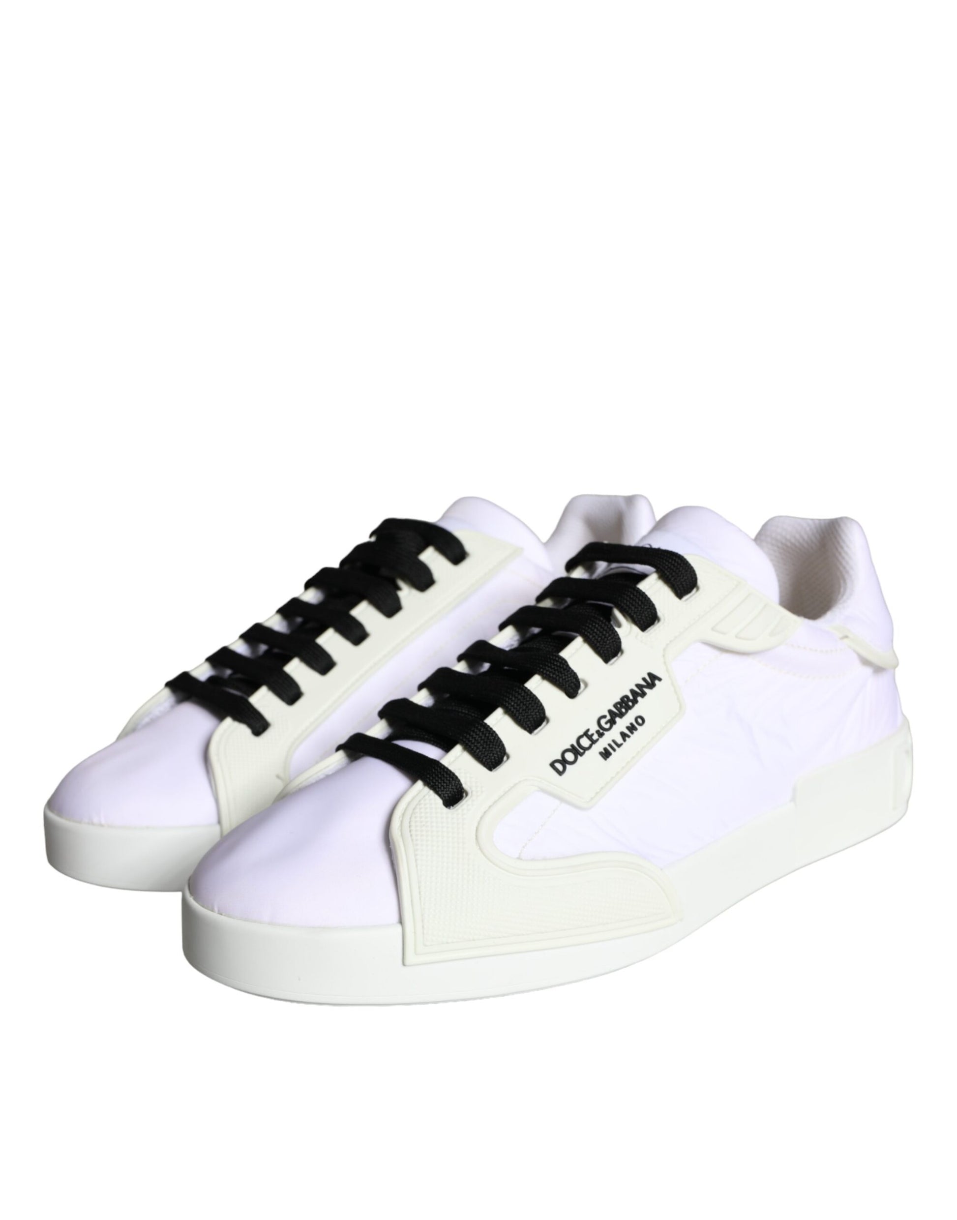 White Portofino Logo Low Top Trainers Sneakers Shoes