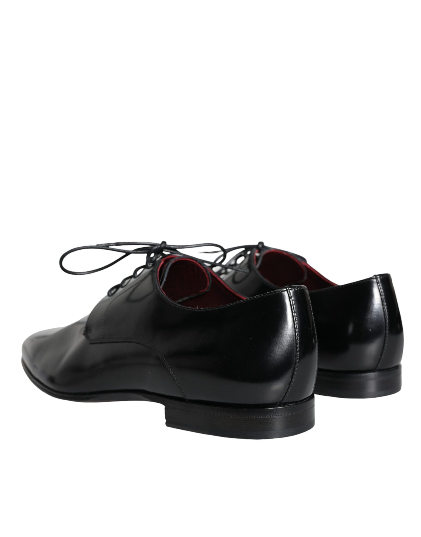 Black Calfskin Leather Derby Dress Men Shoes