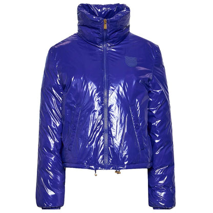 Blue Nylon Jackets & Coat