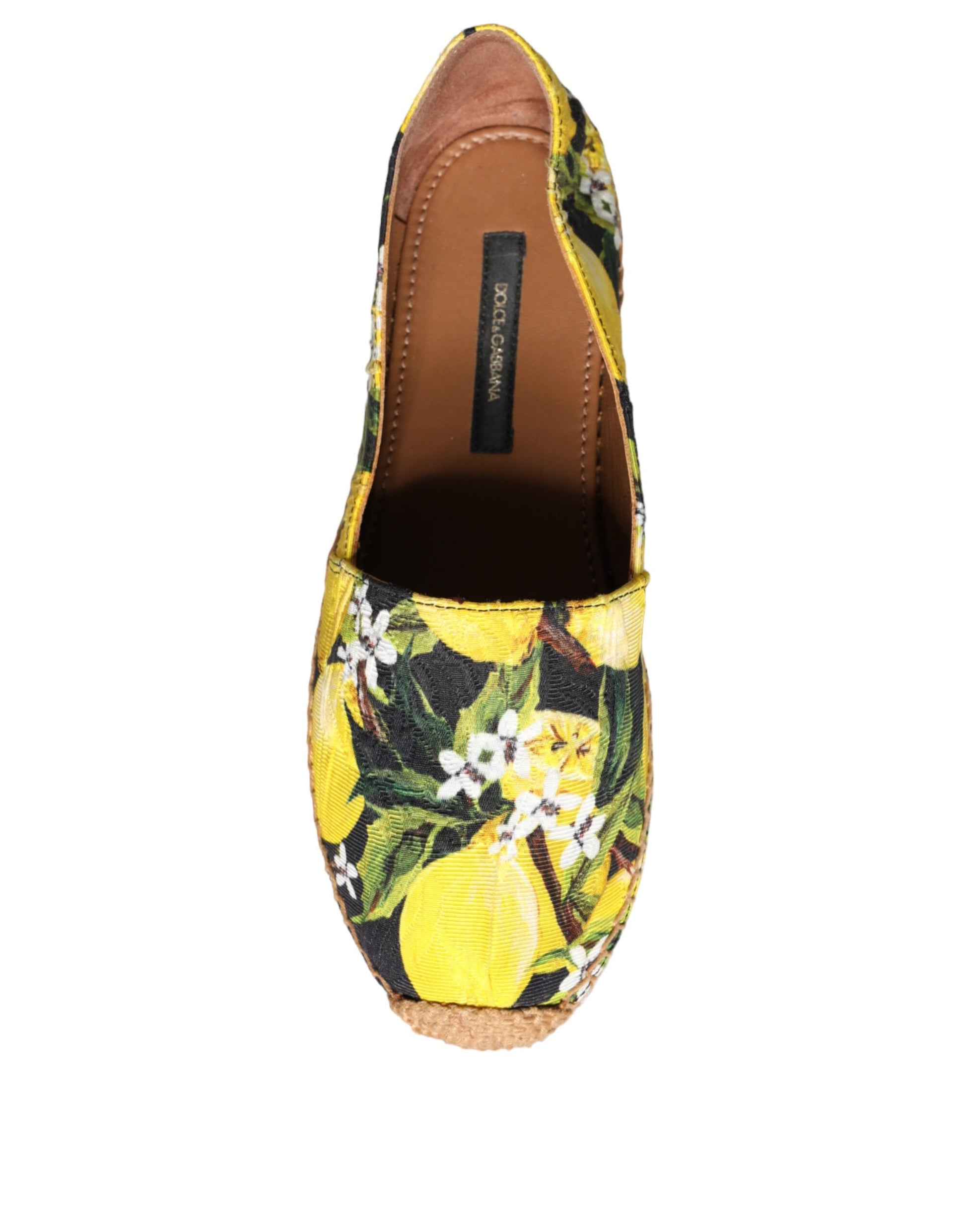 Multicolor Lemon Slip On Espadrilles Shoes