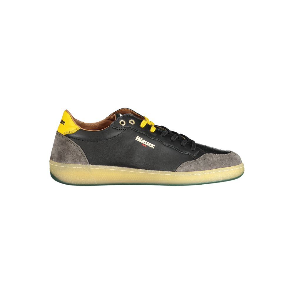 Black Polyester Sneaker