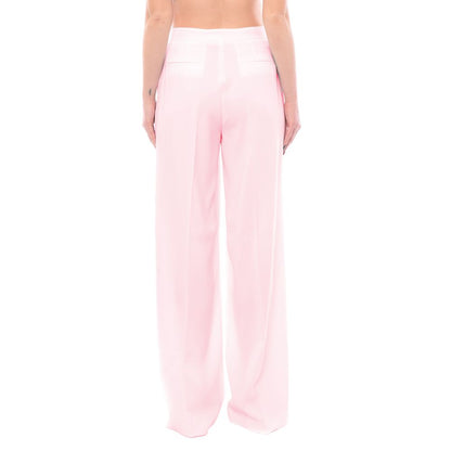 Pink Polyester Jeans & Pant