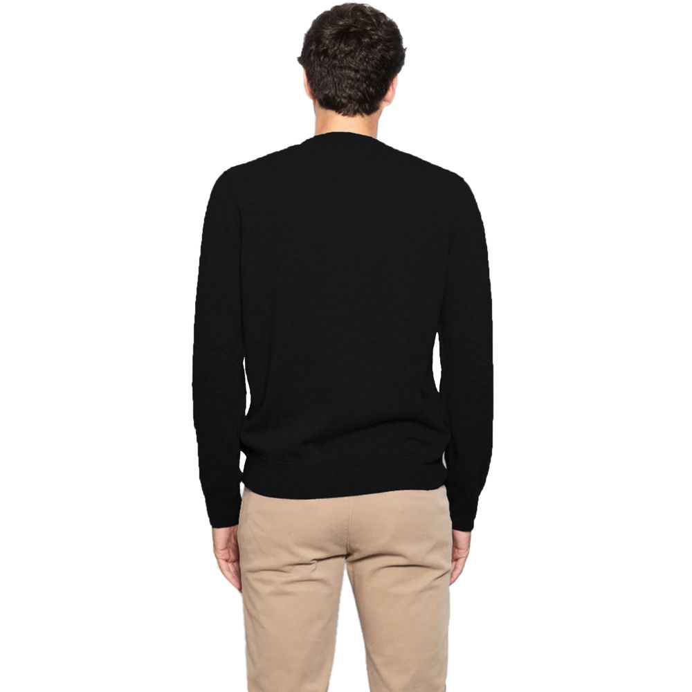 Black Wool Vergine Sweater