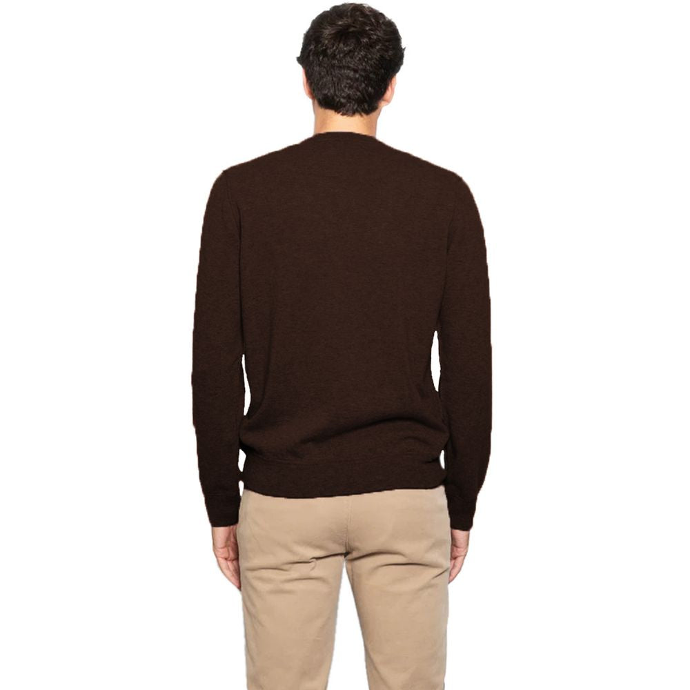 Brown Wool Vergine Sweater