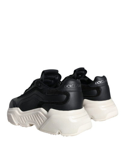 Black White DAYMASTER Leather Sneakers Shoes