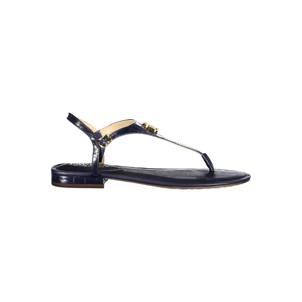 Blue Leather Sandal