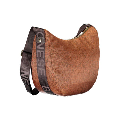 Brown Polyester Handbag