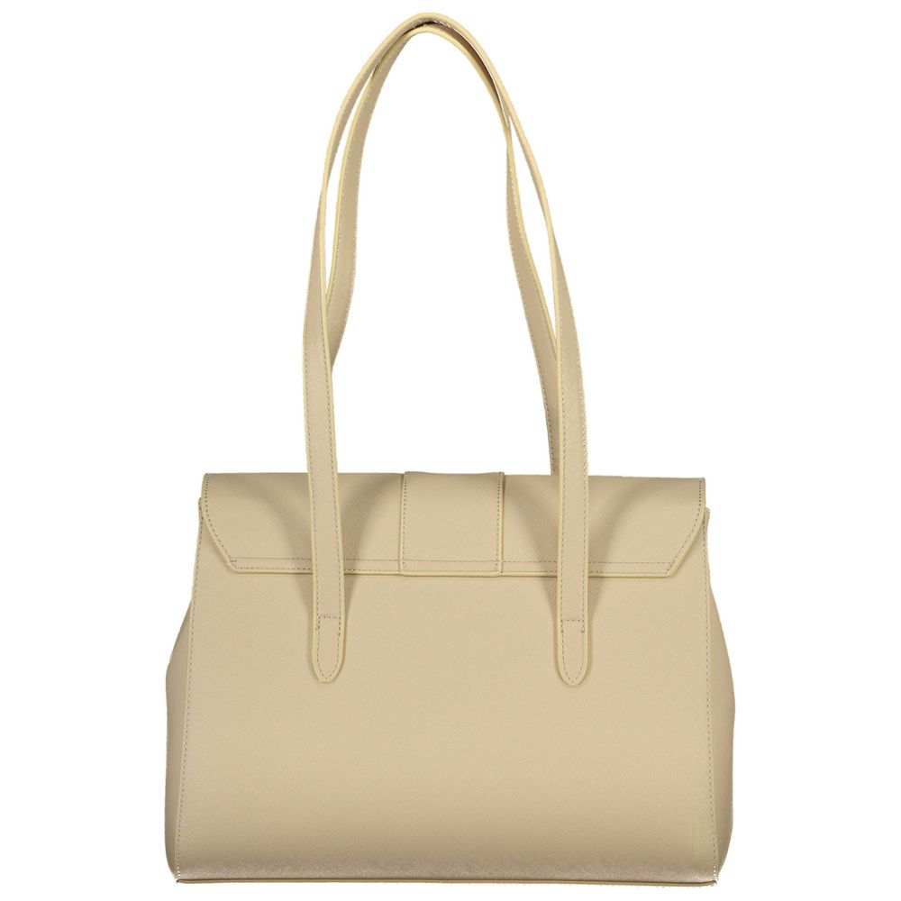 Beige Polyethylene Handbag