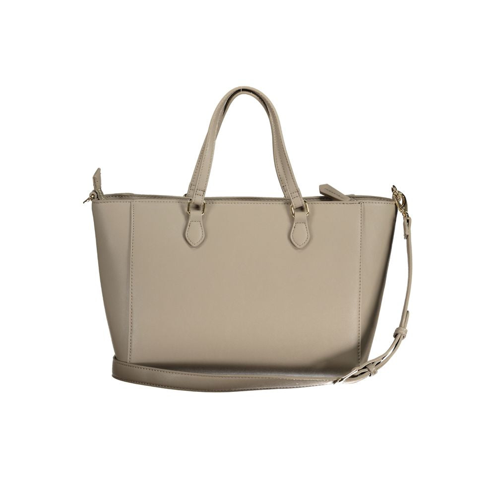 Beige Polyethylene Handbag