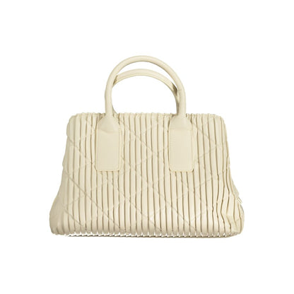 Beige Polyethylene Handbag