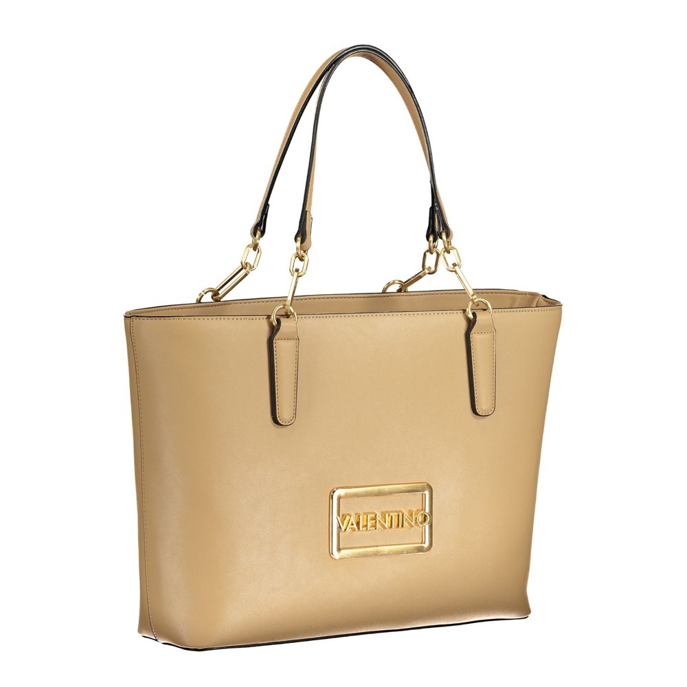 Beige Polyethylene Handbag