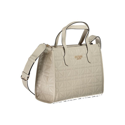 Beige Polyethylene Handbag