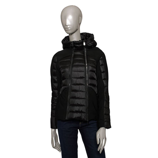 Black Polyester Women Jacket