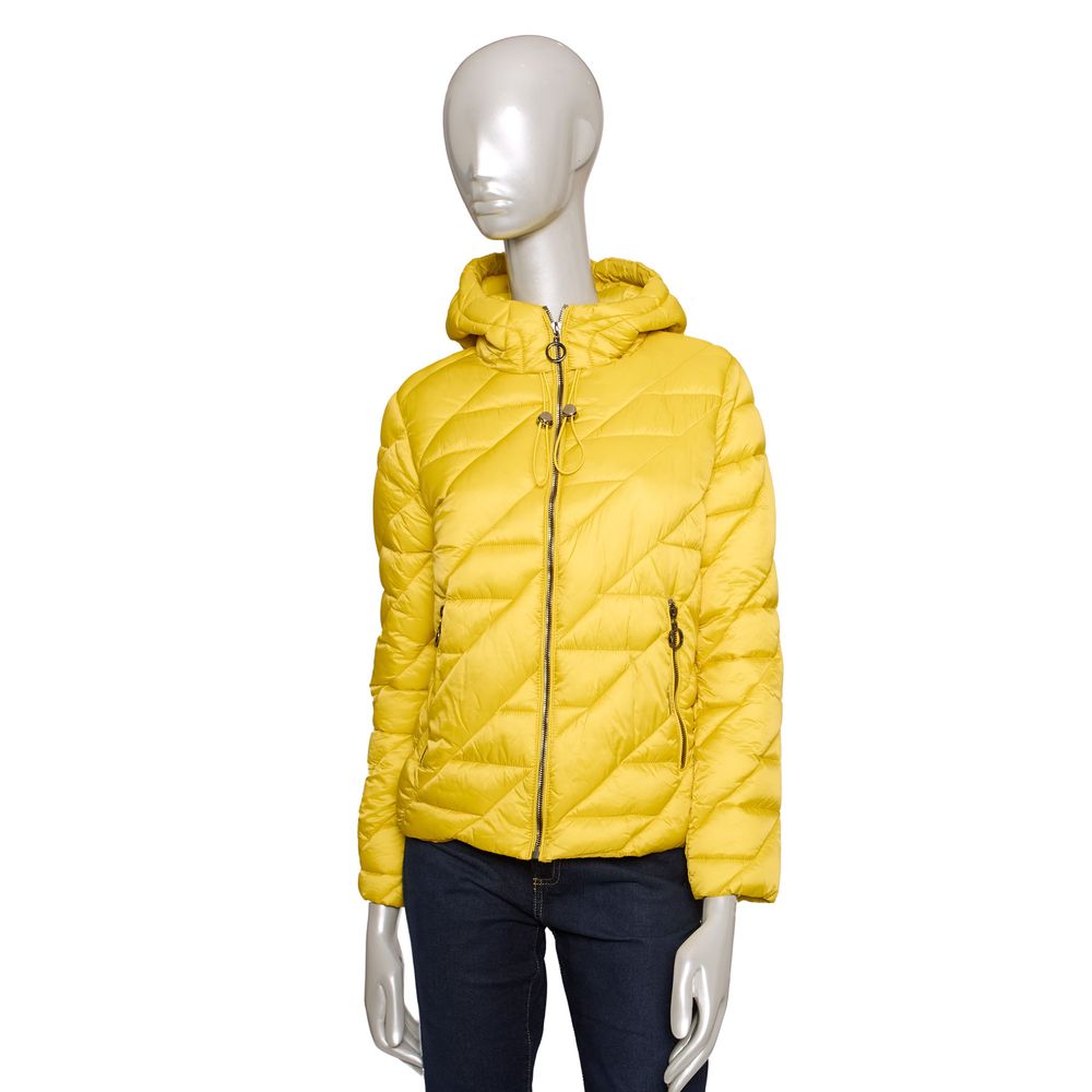 Yellow Polyester Jackets & Coat