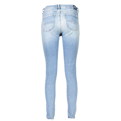 Light Blue Cotton Jeans & Pant