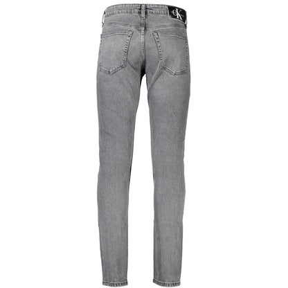 Gray Cotton Jeans & Pant