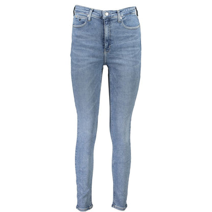 Light Blue Cotton Jeans & Pant