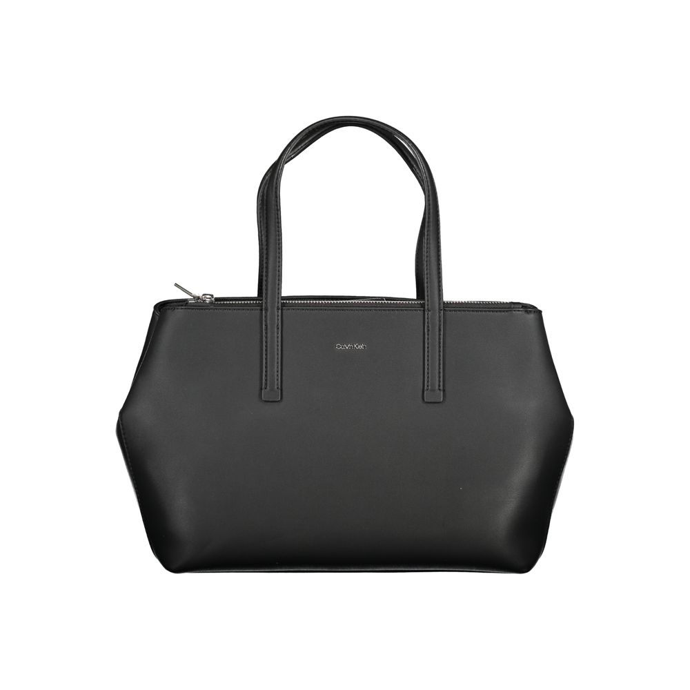 Black Polyester Handbag