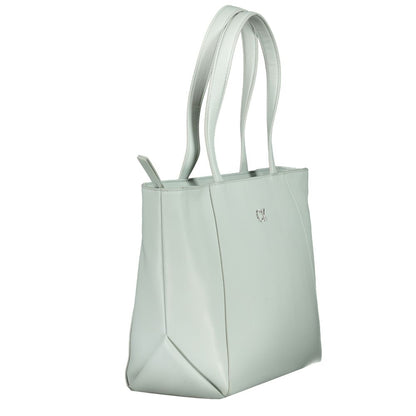 Light Blue Polyethylene Handbag