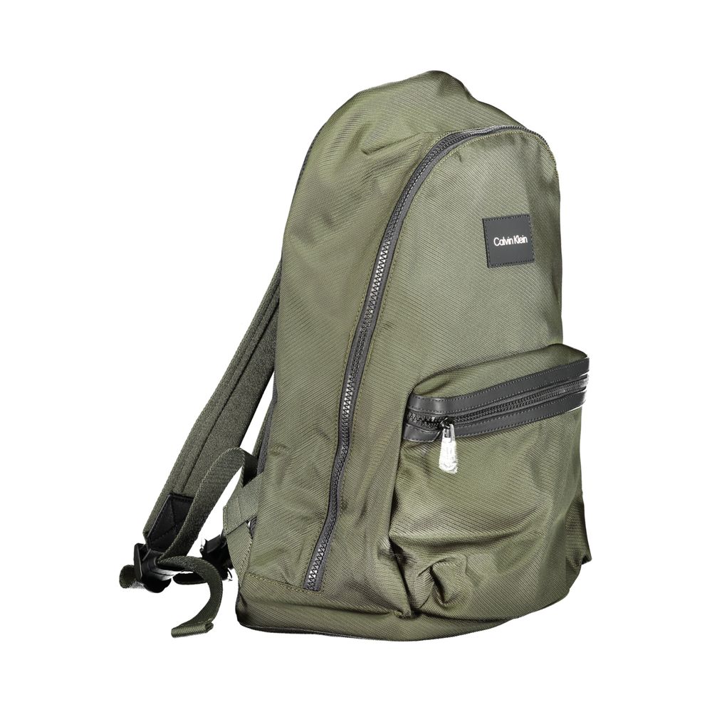 Green Polyester Backpack