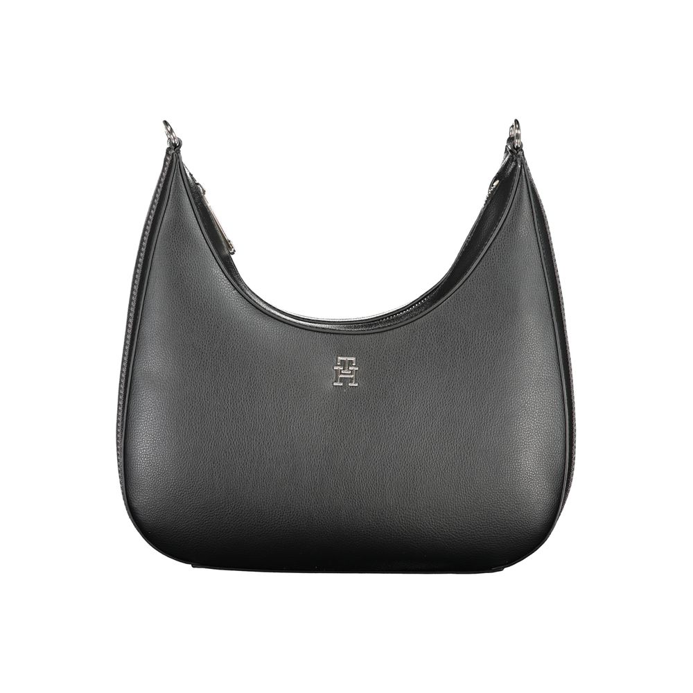 Black Polyester Handbag