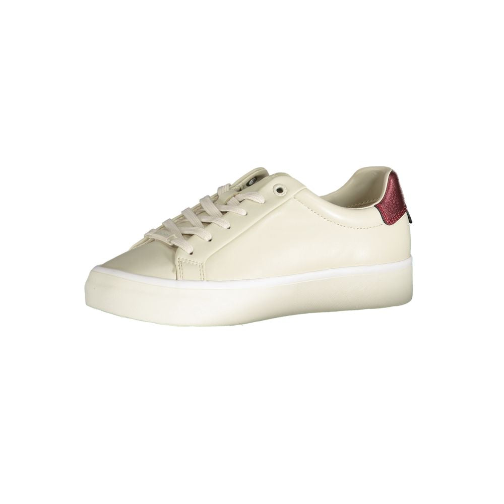 Beige Polyester Sneaker