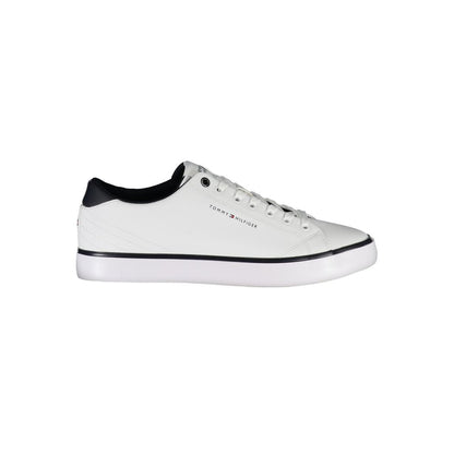 White Polyester Sneaker