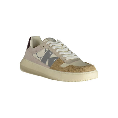 Beige Polyester Sneaker