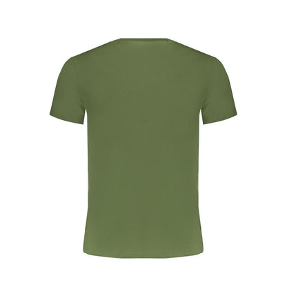 Green Cotton Men T-Shirt