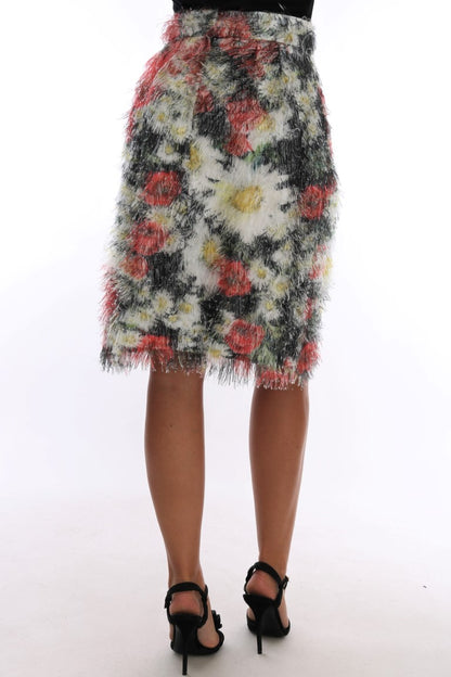 Bloemen elegantie knielange rok