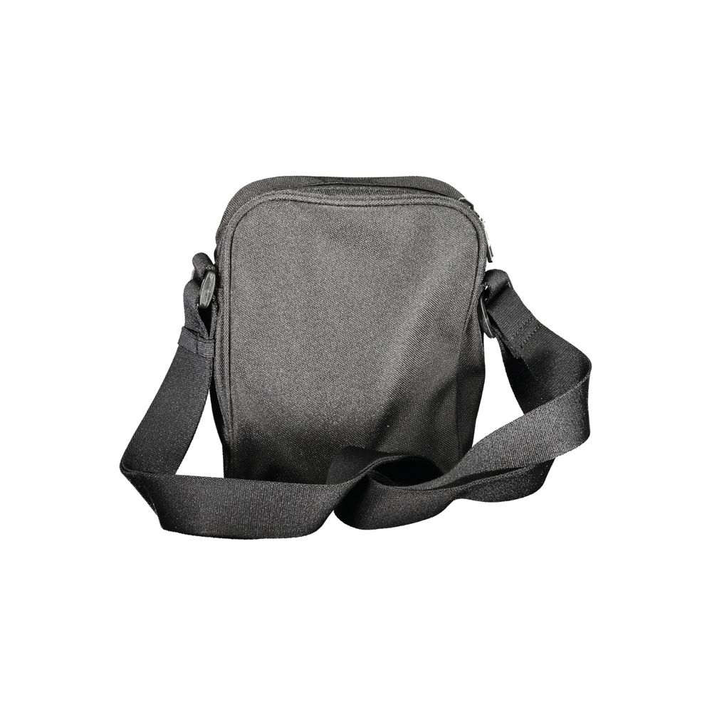 Black Polyester Men Shoulder Bag