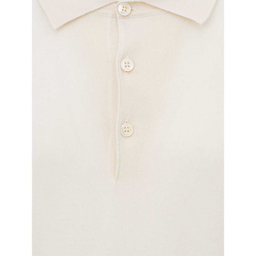 White Cashemere Polo Shirt