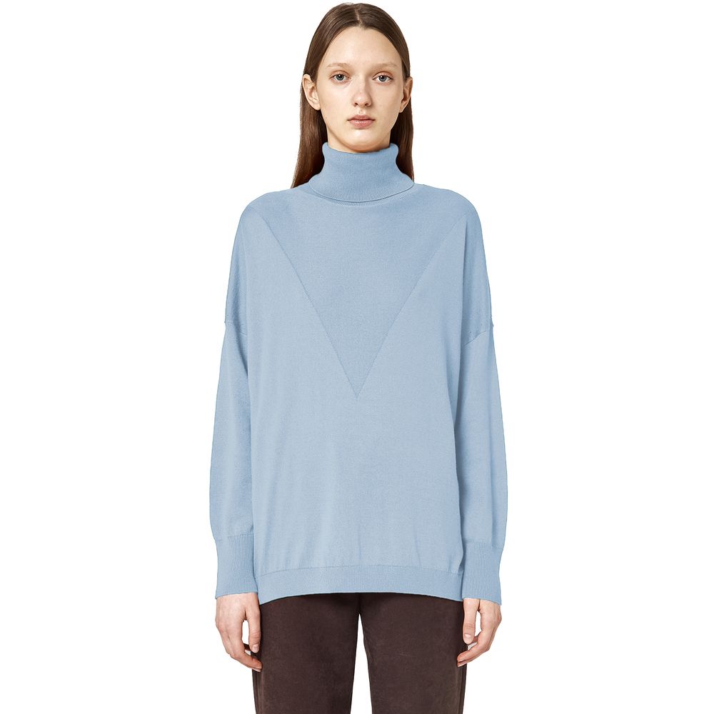 Light Blue Silk Sweater