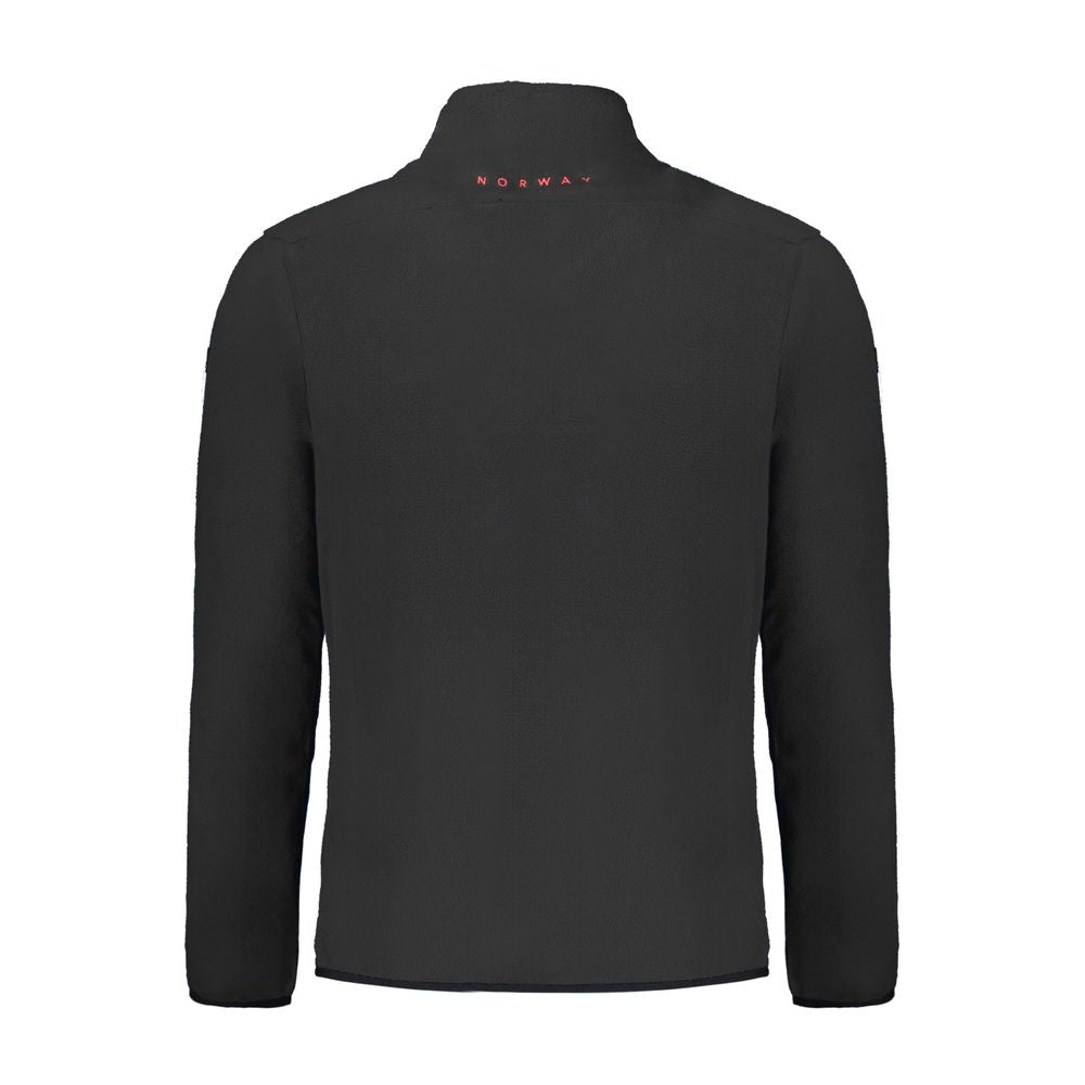 Black Polyester Men Sweater