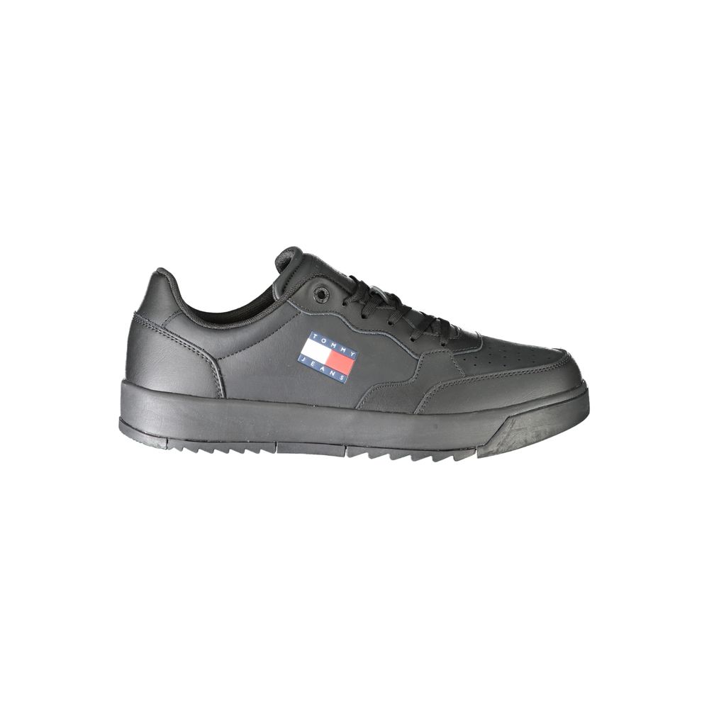 Black Polyethylene Men Sneaker