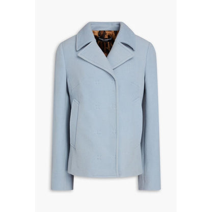 Light Blue Wool Jackets & Coat