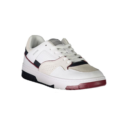 White Polyethylene Men Sneaker