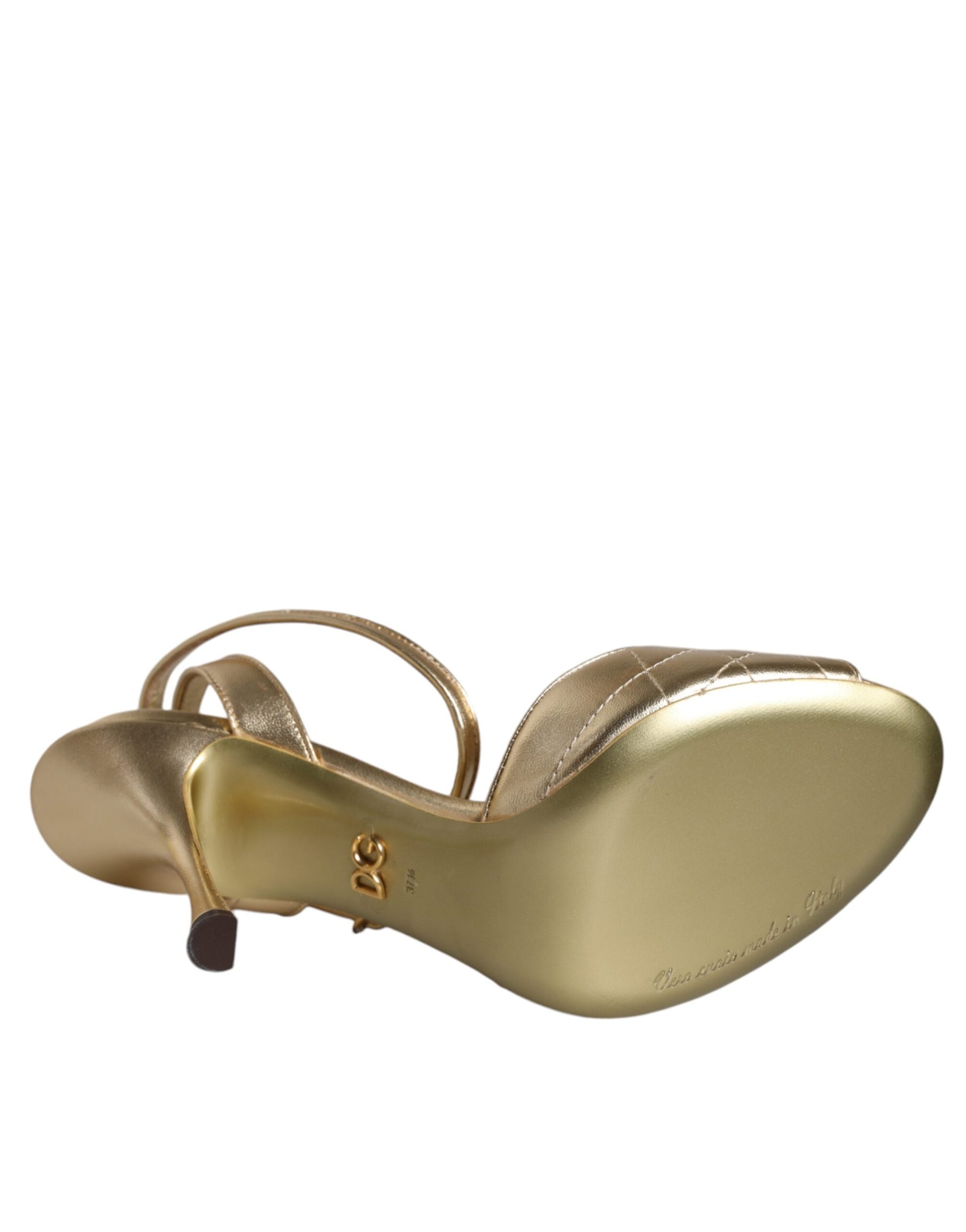 Gold Devotion Embellished Keira Sandals Shoes