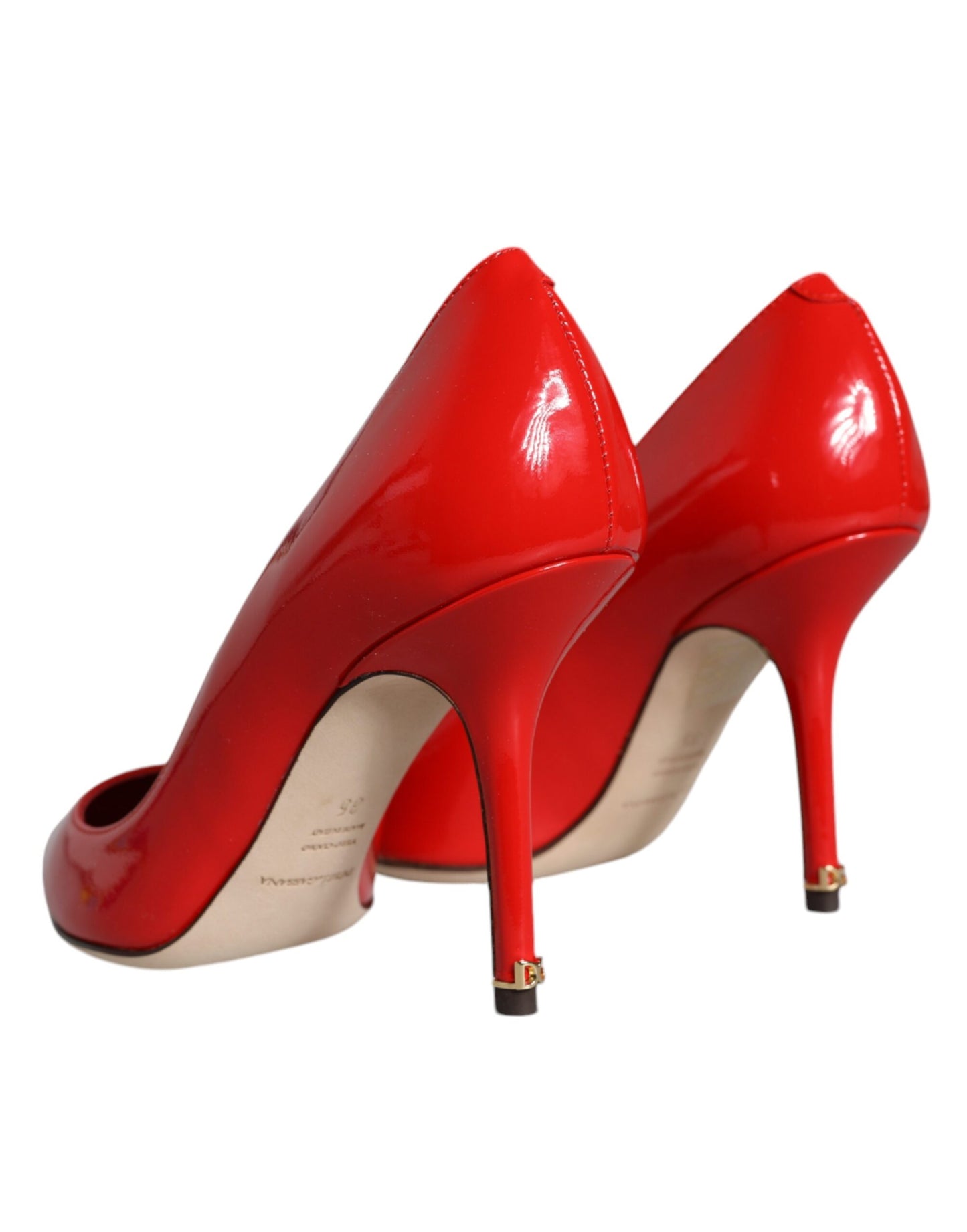 Red Patent Leather Bellucci Heel Pumps Shoes