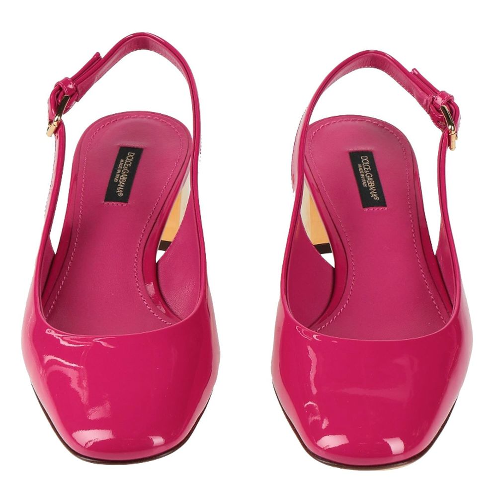 Fuchsia Leather Di Calfskin Pump